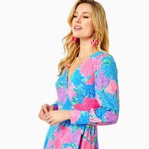 Lilly Pulitzer - Rosalinda Wrap Dress - 	Multi Beach House Blooms - Medium